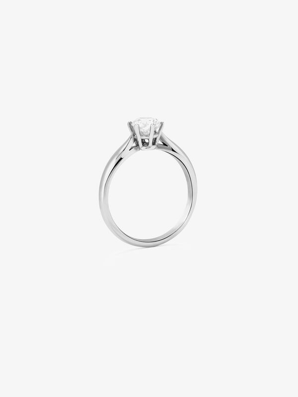 Anillo de Compromiso de Oro blanco con diamante, SL3006-00D070/EVVS2_V