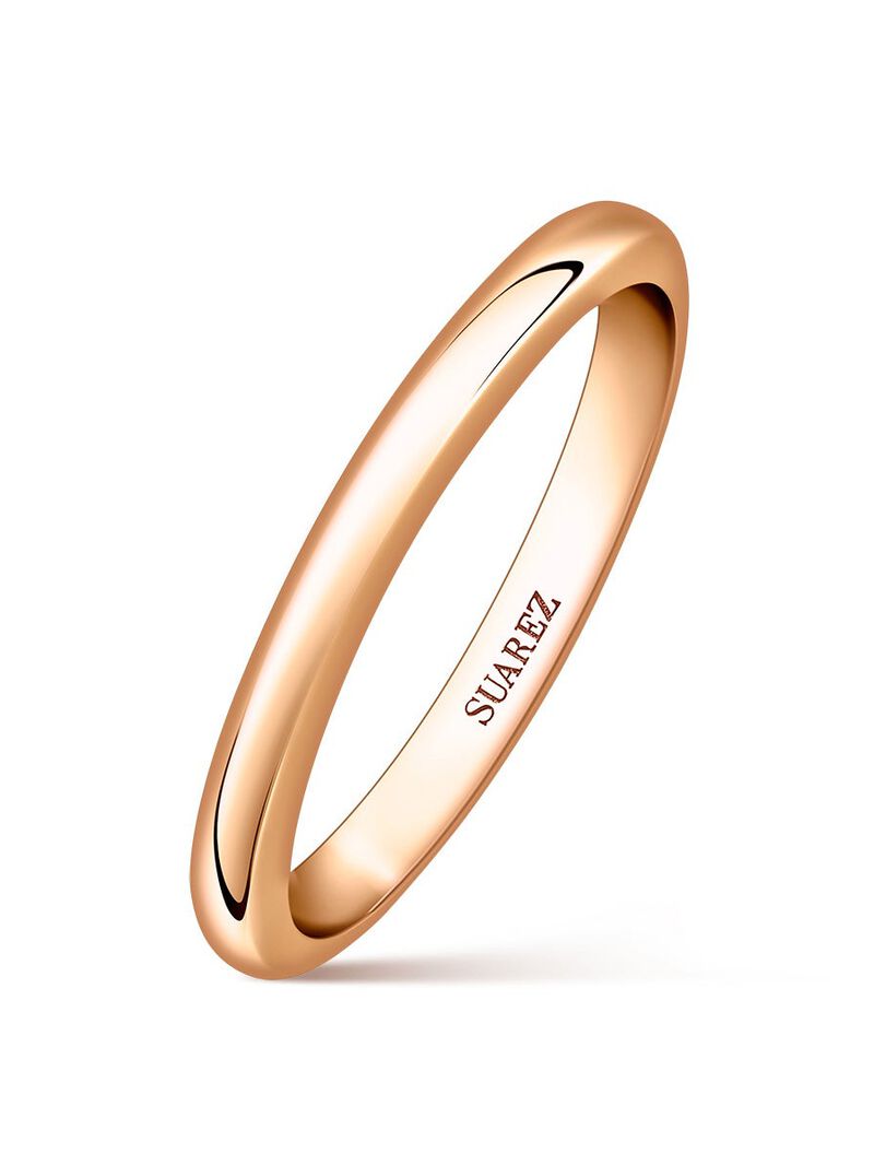 18K rose gold wedding ring image number 3