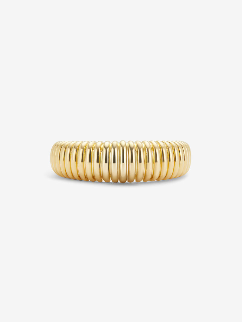 18K Yellow Gold Fluted Ring image number 1