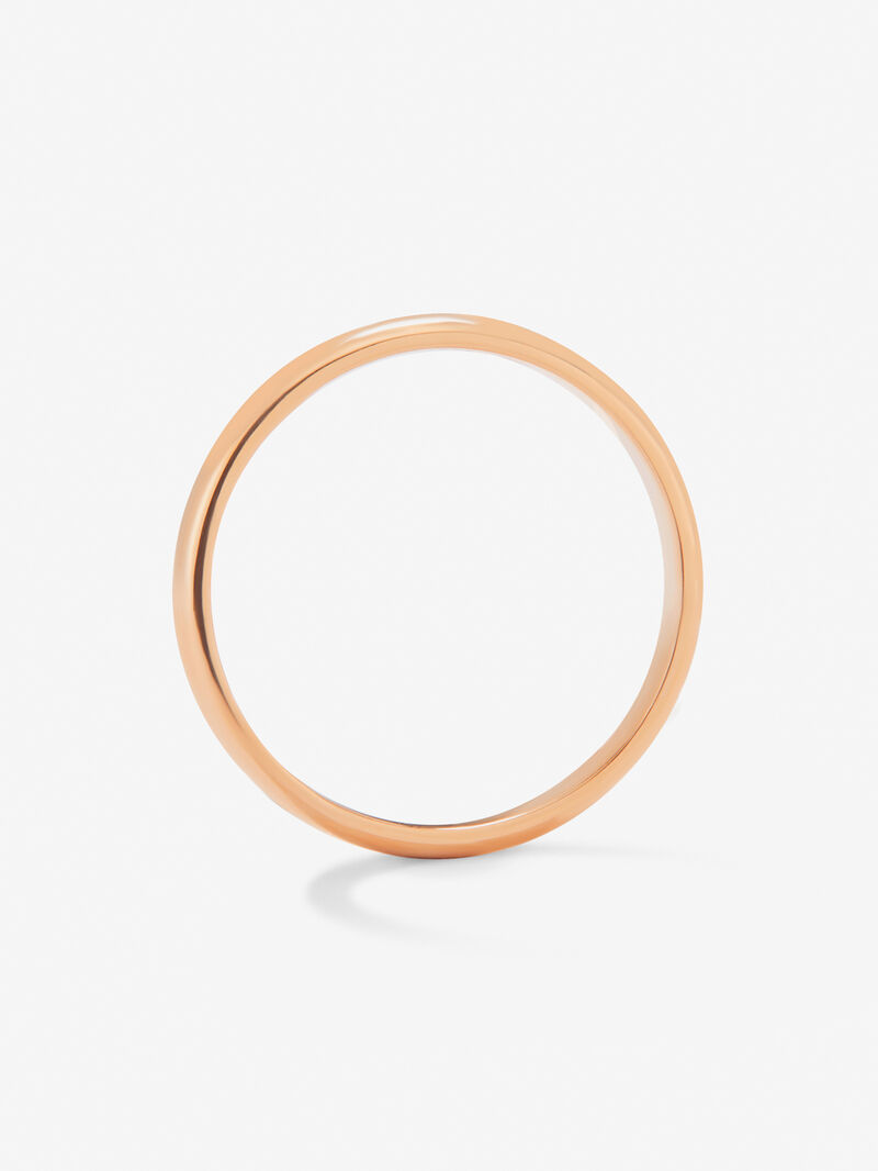 18K rose gold wedding band of 2.30mm image number 4