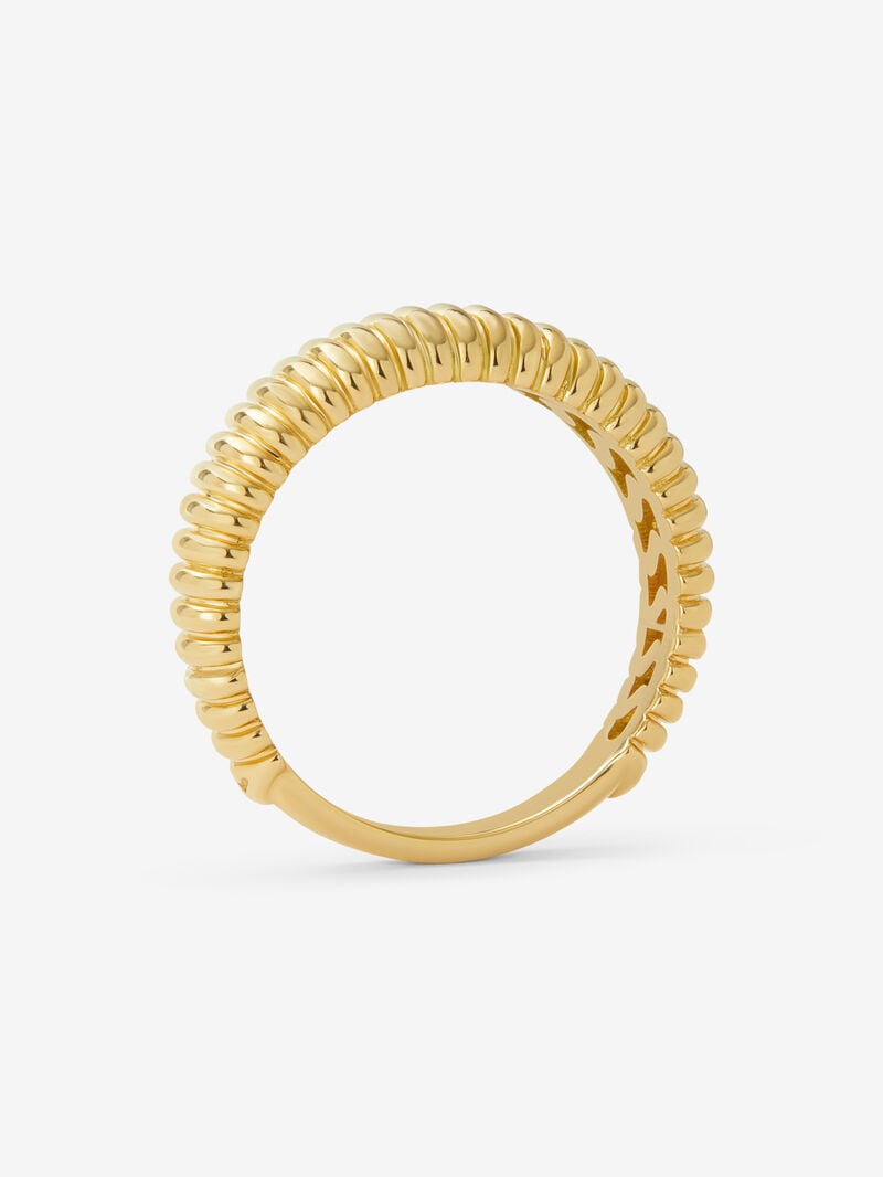 18K Yellow Gold Fluted Ring image number 4