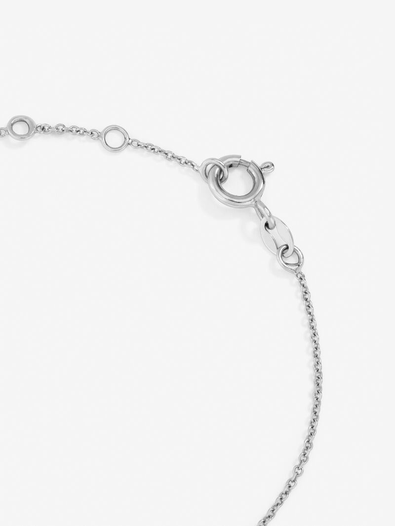 18K white gold bracelet with 9 brilliant-cut diamonds with a total of 0.29 cts image number 2