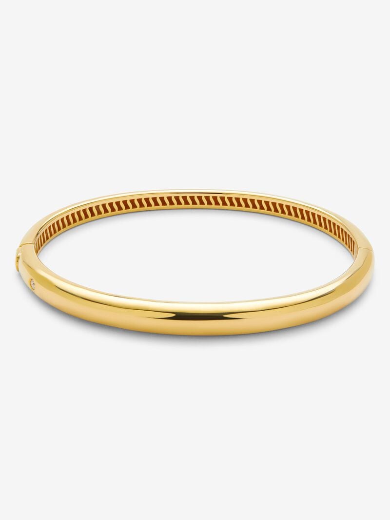 18K yellow gold bracelet with 0.02 ct brilliant cut diamond image number 0