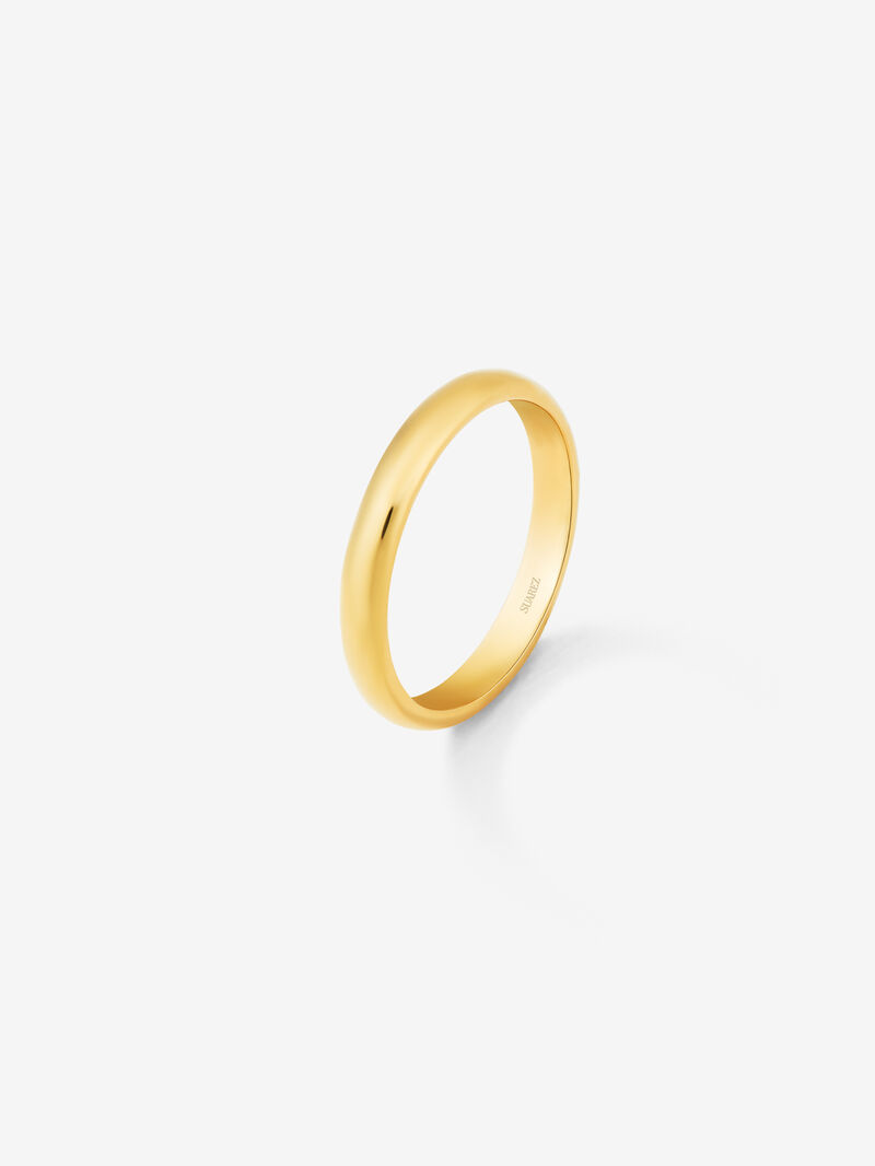 18K 3,15mm yellow medium yellow compromise ring image number 0