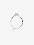 Anillo de Compromiso de Oro blanco con diamante, SL15004-00D015