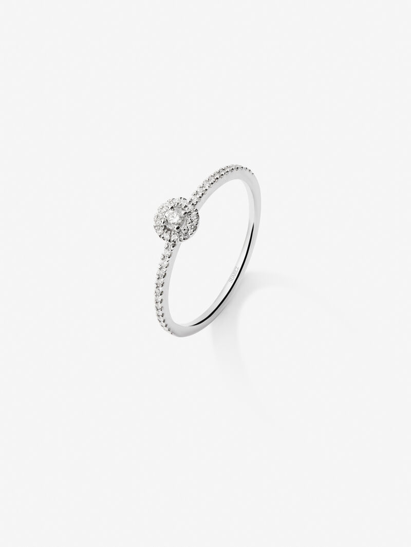 18K White Gold Commitment Ring with Orla de Diamonds image number 0