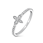 Cosette ring white gold 0,14 carats diamonds, SO19139-OBD