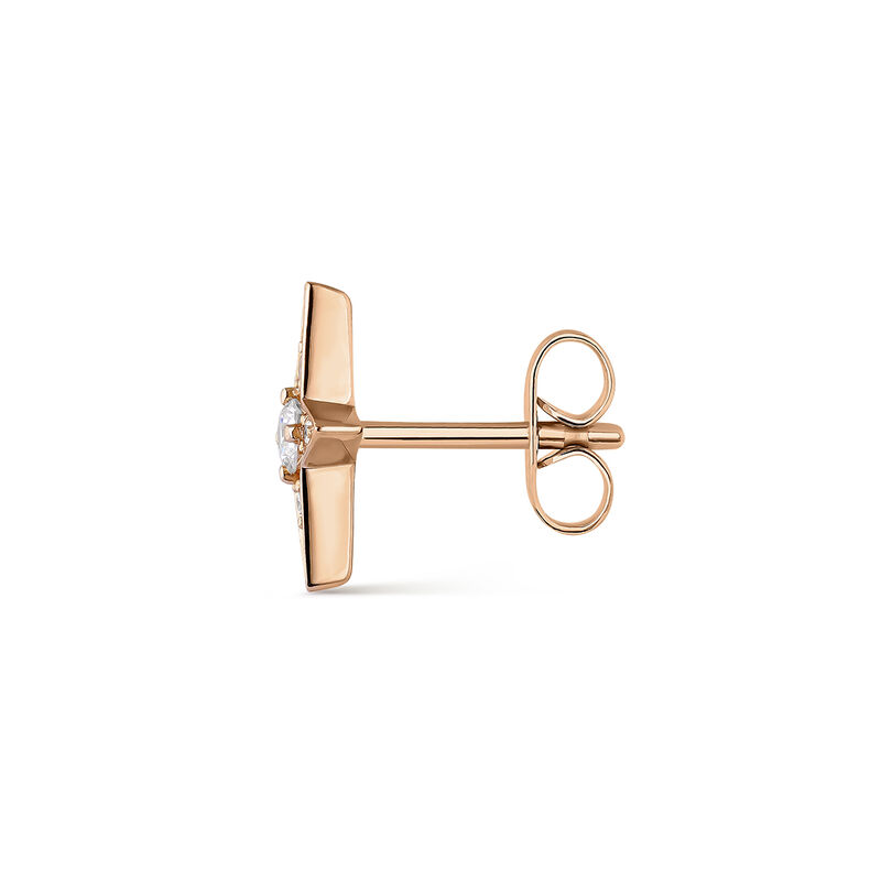 18kt rose gold earring with diamonds, PE21043-ORD_V