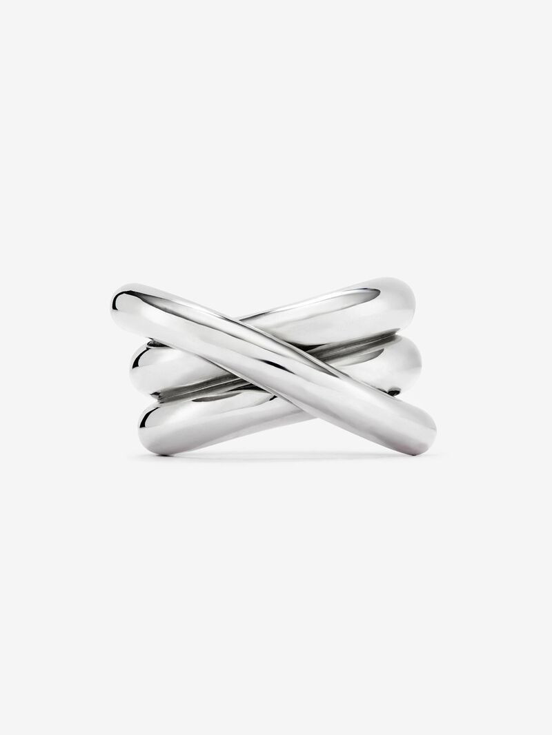 925 silver cross multi-arm ring image number 2
