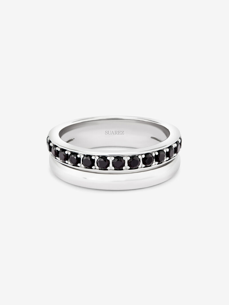 925 silver ring with 15 brilliant-cut spinels image number 2