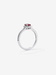 Big Three ring 0,61 carats red rubi, SO9058-R/A032_V