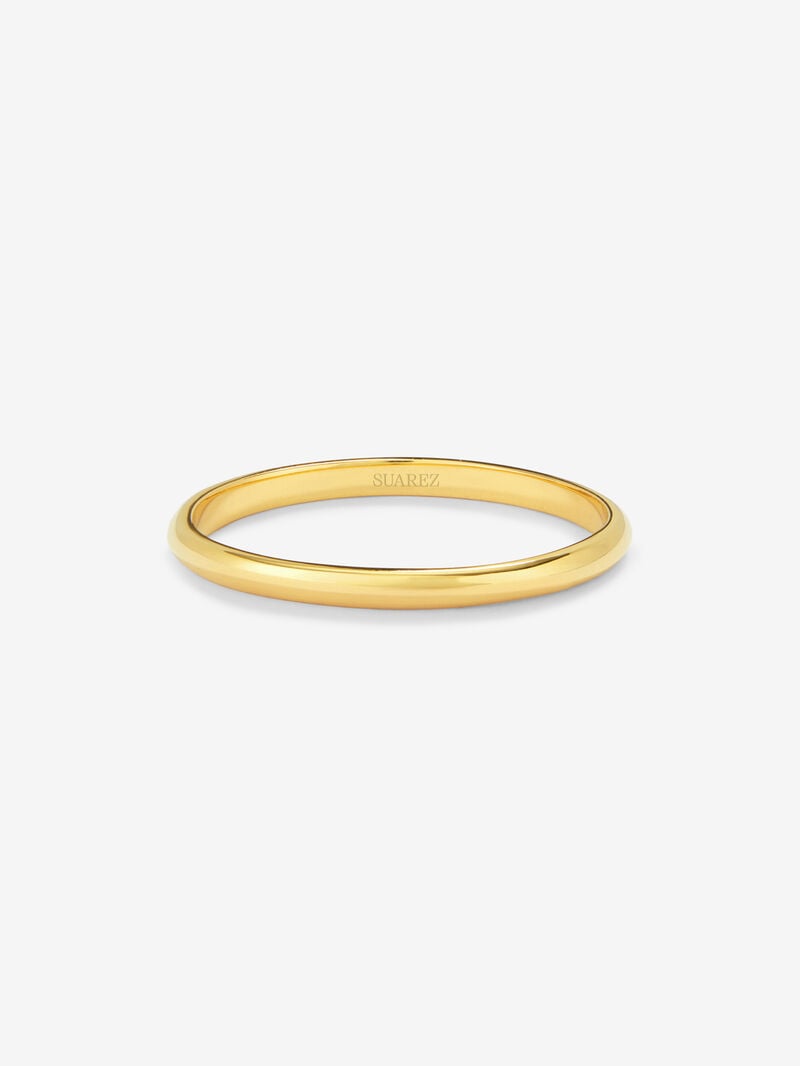 Alianza de oro amarillo de 18K image number 2