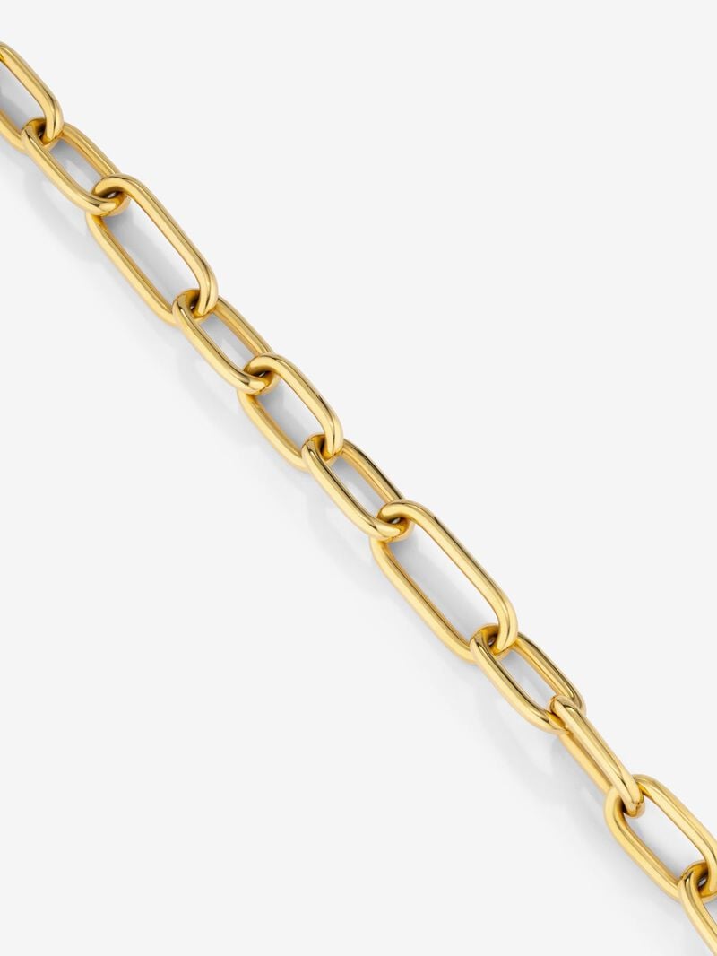 Extra Large Link Necklace in 18K Yellow Gold image number 3