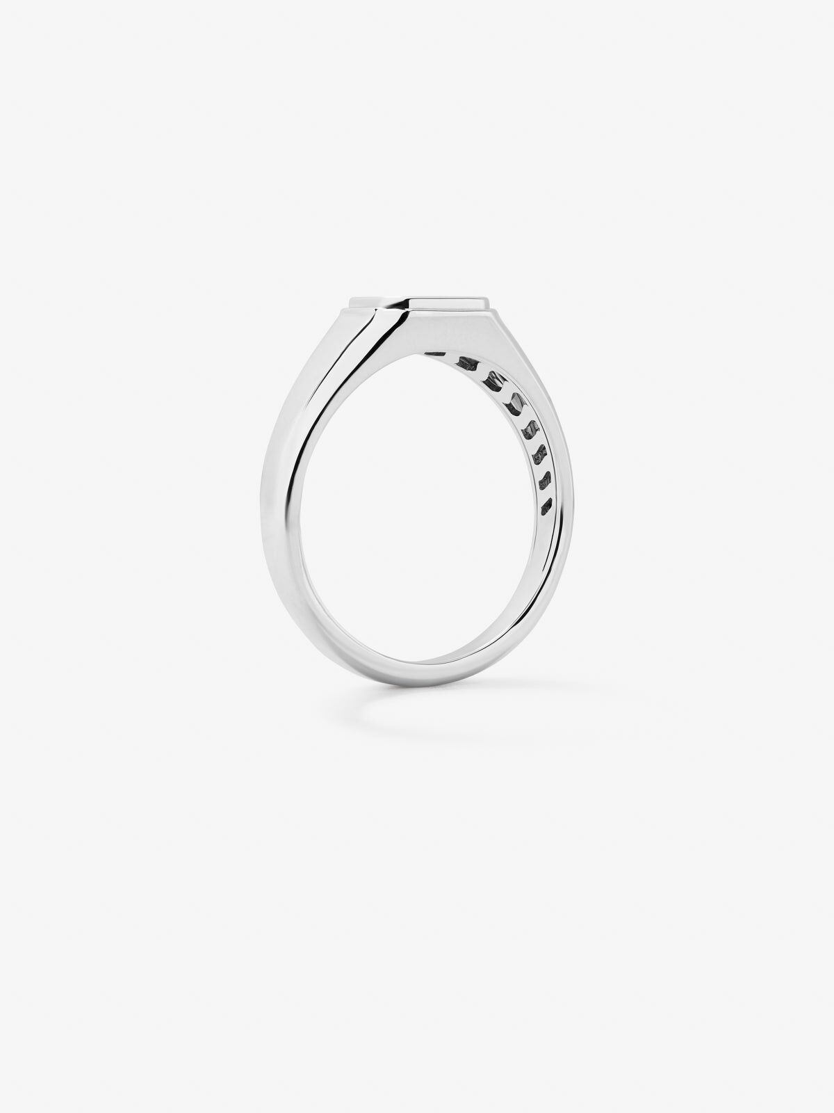 Small 925 silver signet ring Suarez