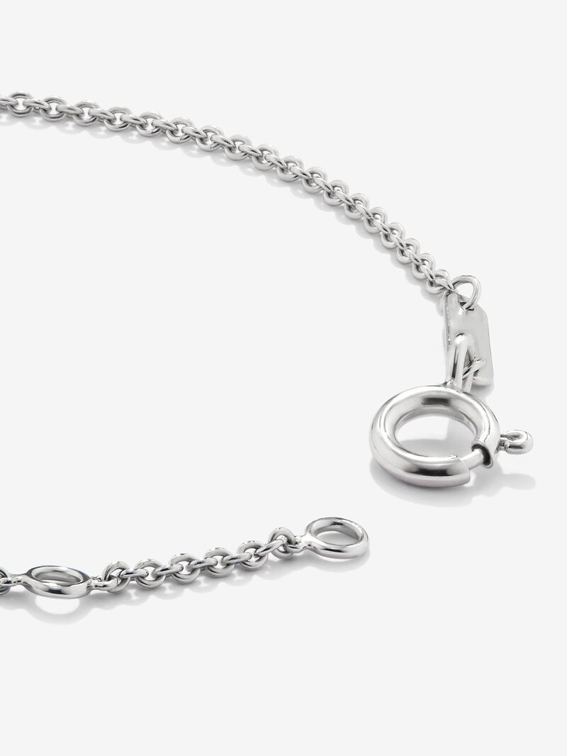18K White Gold Diamond Chain Bracelet image number 6
