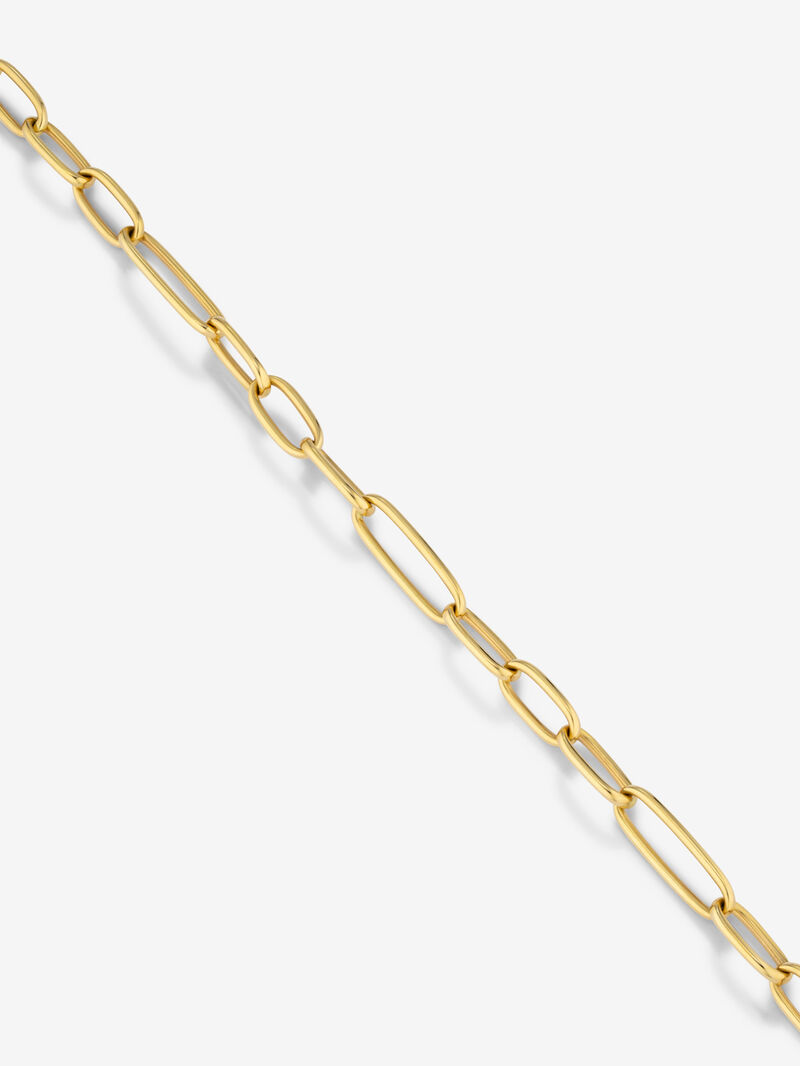 Medium link necklace of 18K yellow gold image number 2