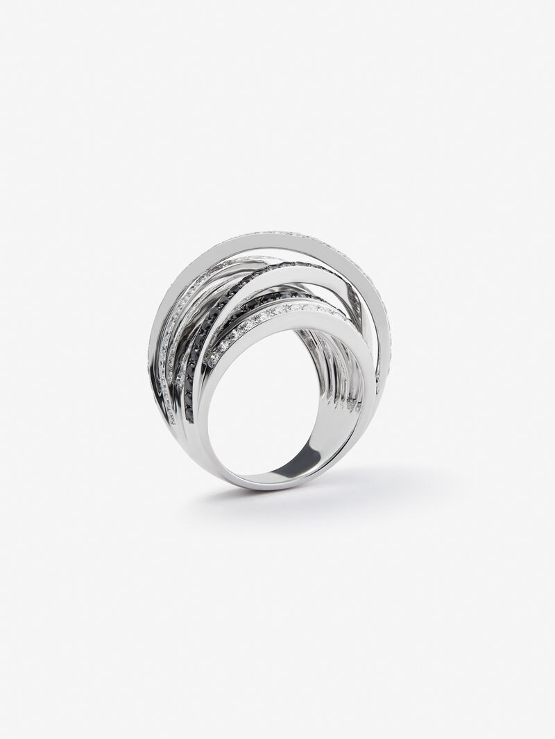 18kt White Gold Multibrazo Ring with diamonds image number 3