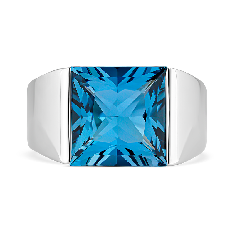 Blue Berlin ring 6,92 carats London topaz, SO21045-AGTPLN_V
