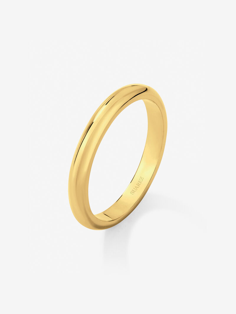 18K yellow gold wedding ring image number 0