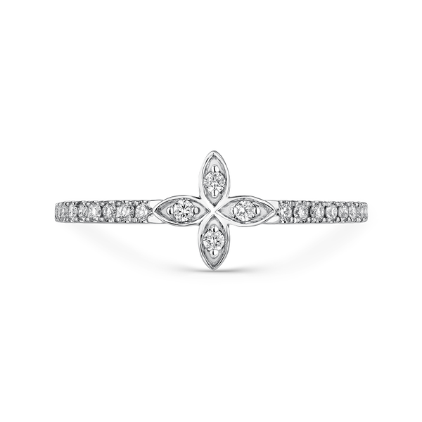 Cosette ring white gold 0,14 carats diamonds, SO19139-OBD
