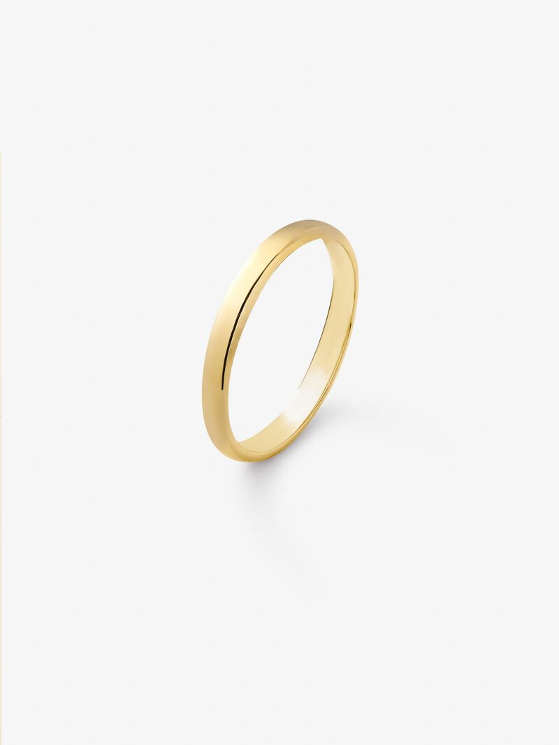 18K Yellow Gold Wedding Band of 2.30mm image number 0