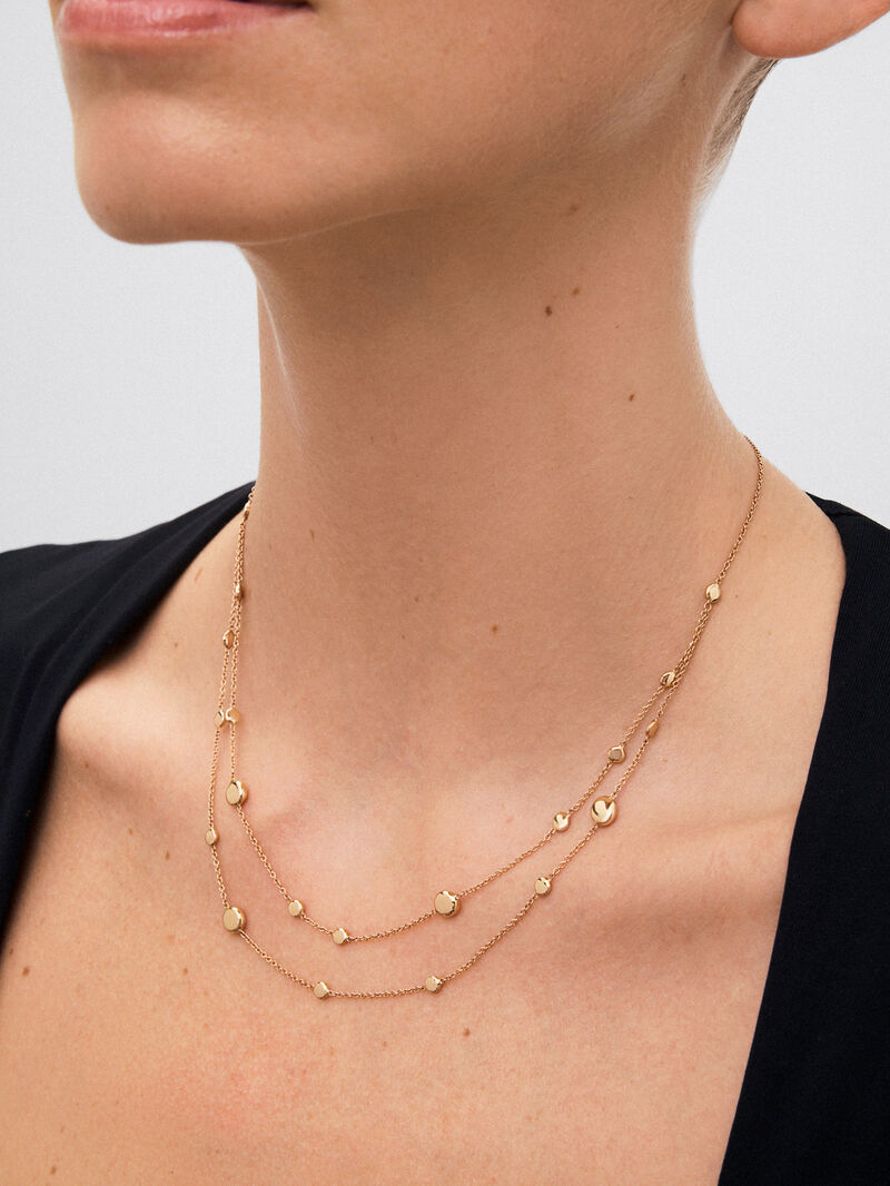 18K rose gold necklace image number 3