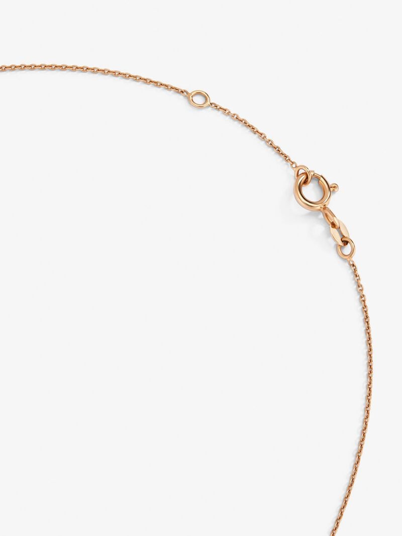18K Rose Gold Choker Necklace with Diamond Stars. image number 4