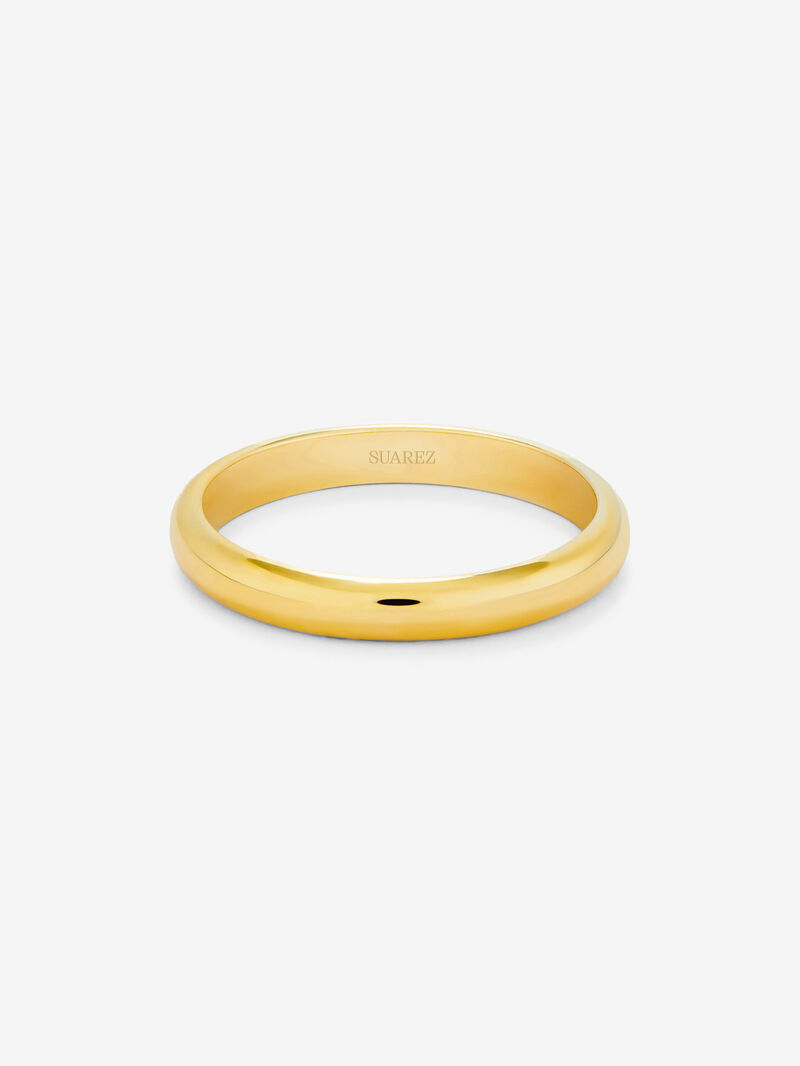 18K 3,15mm yellow medium yellow compromise ring image number 2