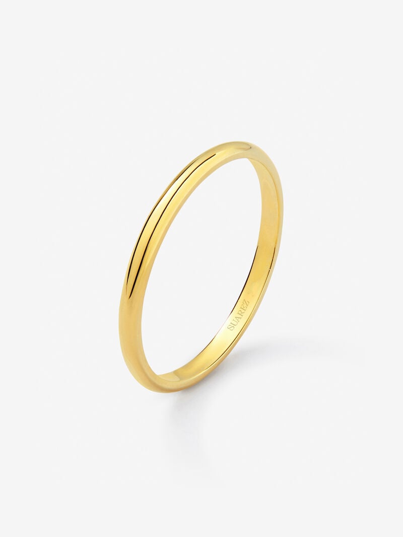 Alianza de oro amarillo de 18K image number 0