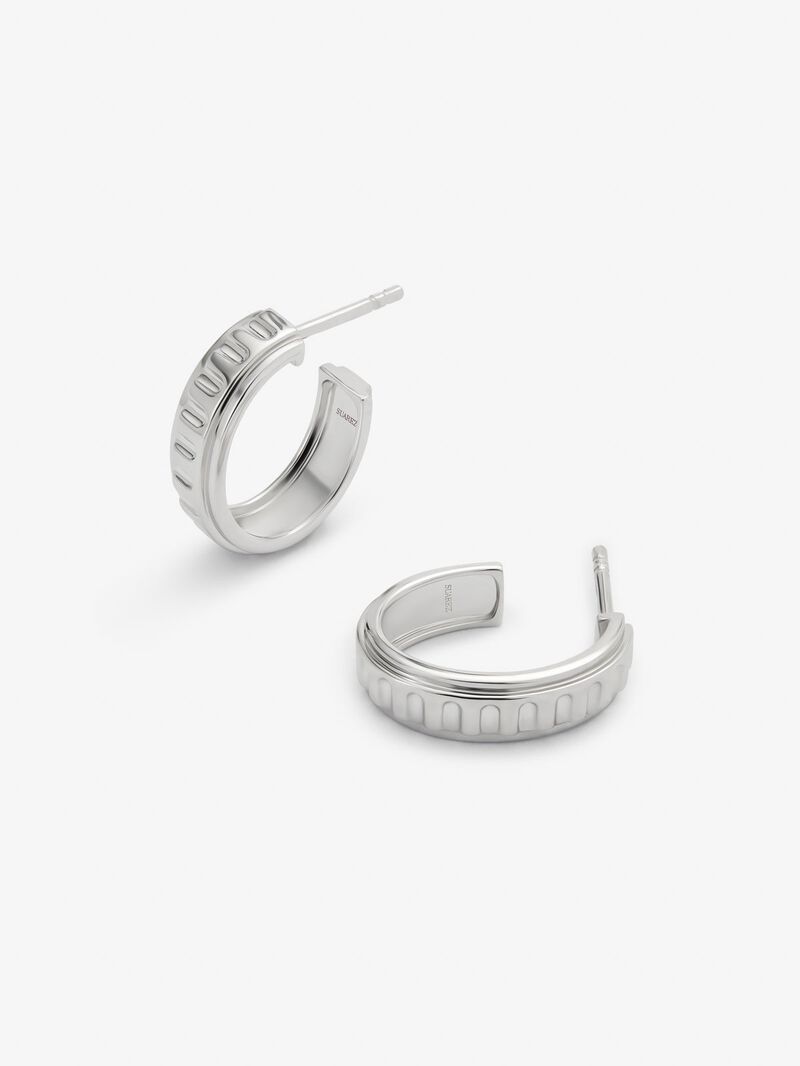 925 silver hoop earrings image number 2
