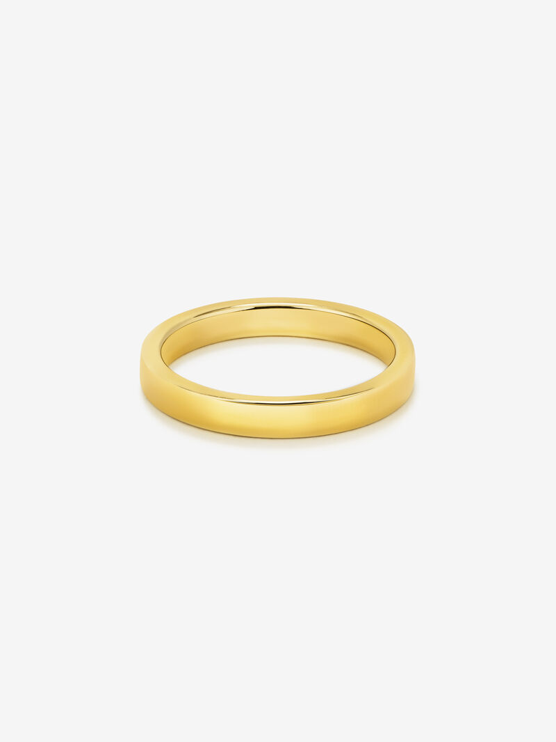 18K 1.85mm yellow flat compromise ring image number 2