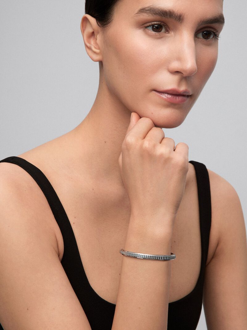 Rigid 925 silver bracelet image number 0