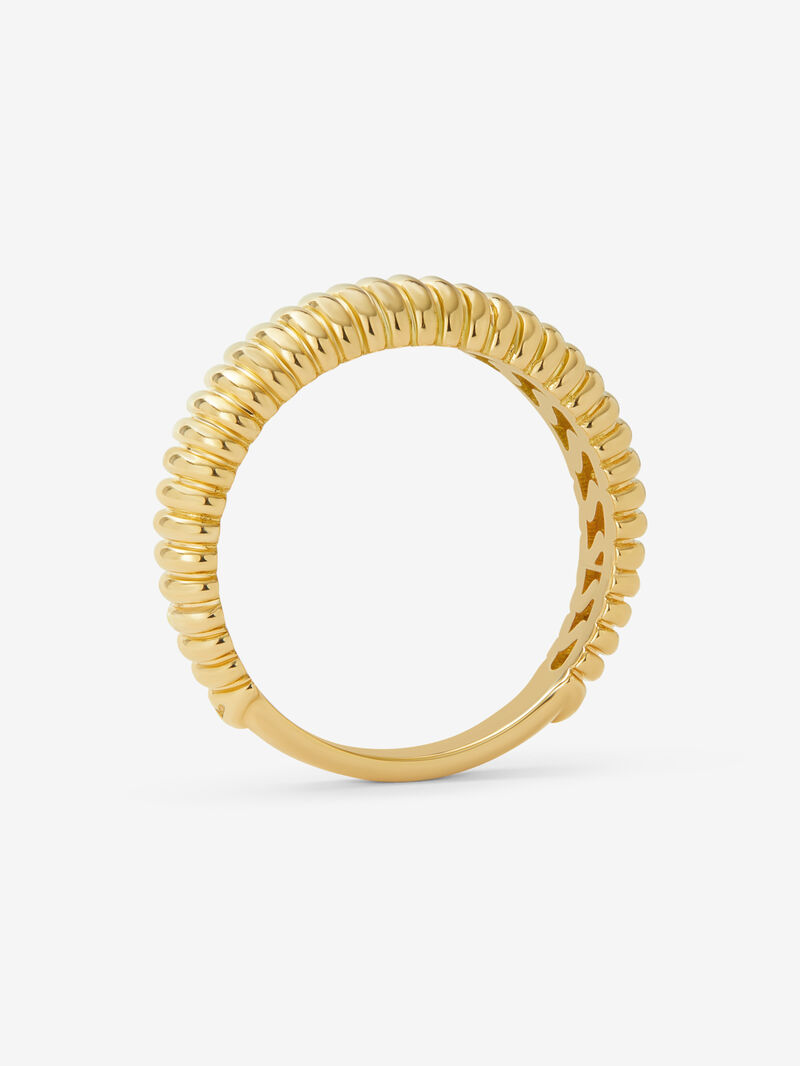 18K Yellow Gold Fluted Ring image number 2