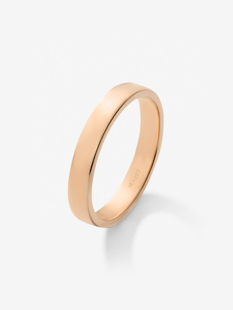 3.15mm pink gold wedding alliance image number 0