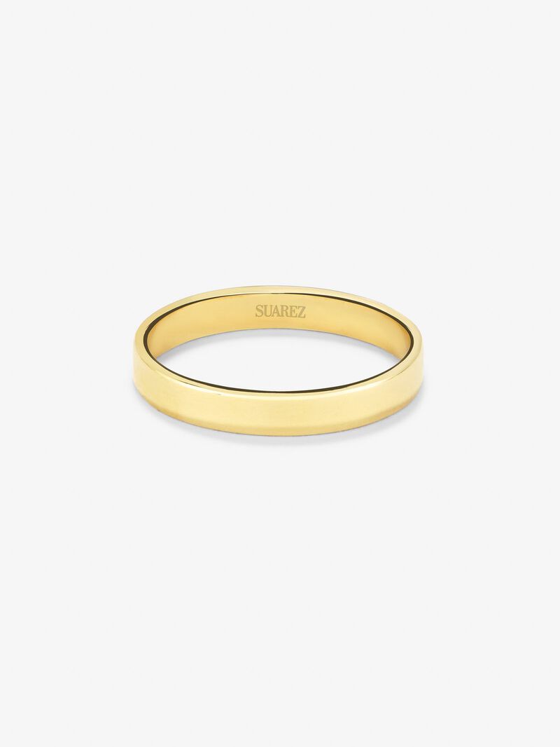 18K yellow gold wedding ring image number 2