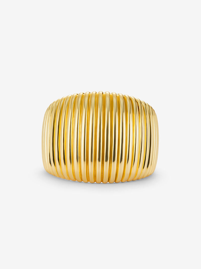 18K Yellow Gold Fluted Ring image number 2