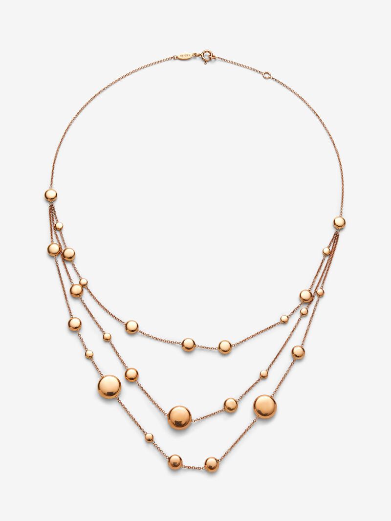 18K rose golden collar image number 0
