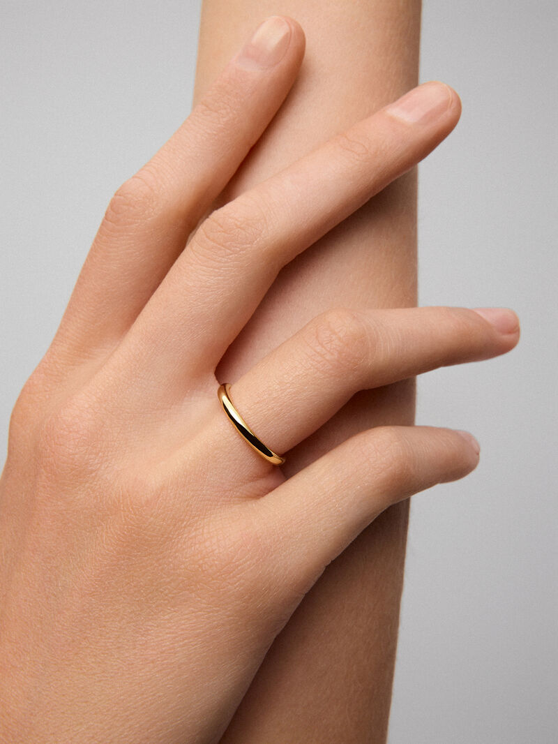 18K yellow gold wedding ring image number 5