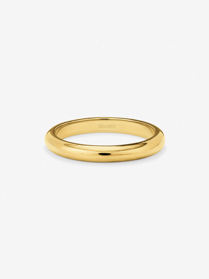 18K yellow gold wedding ring image number 2