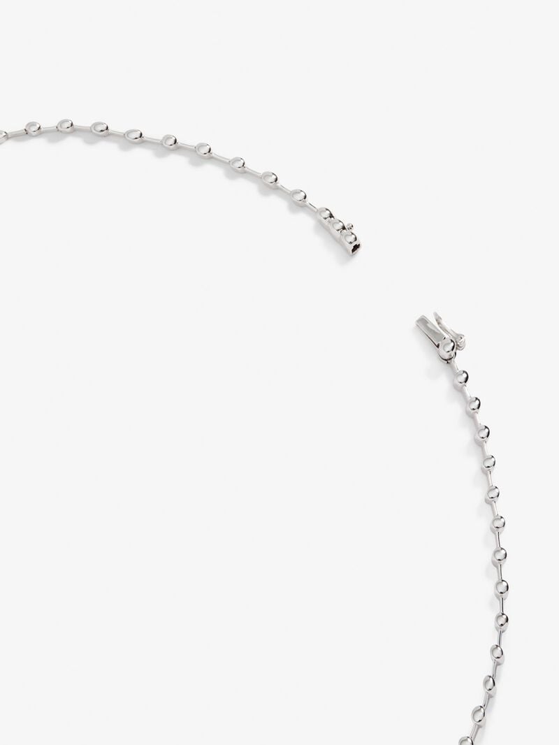 18K white gold necklace with white diamonds in 2.03 cts image number 4
