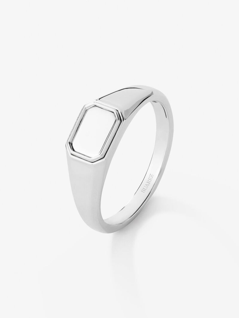 Small 925 silver signet ring image number 0