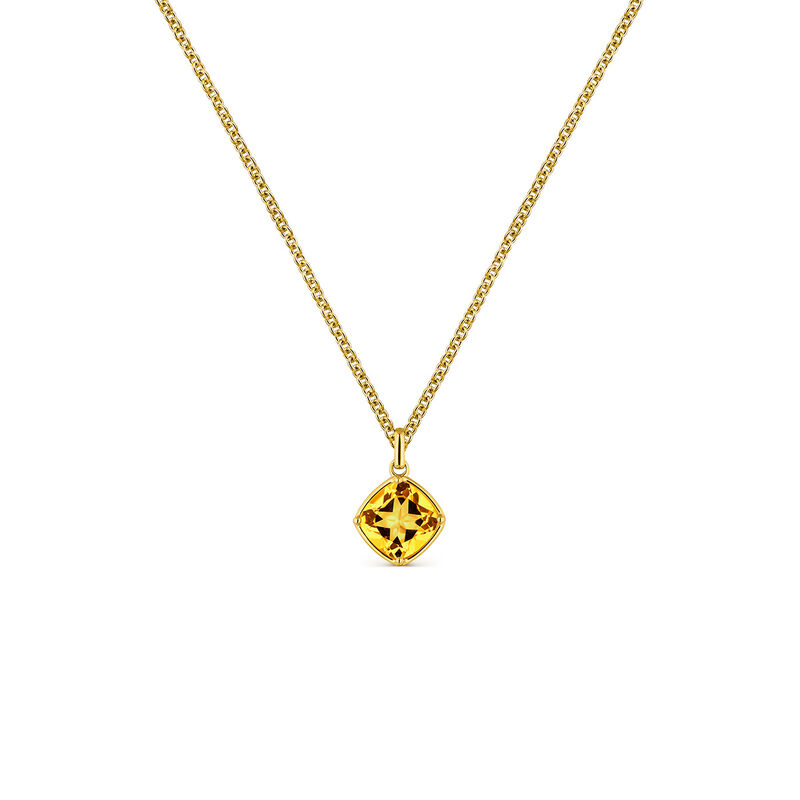 18kt yellow gold pendant with 2.67cts yellow citrine stone, PT18032-OACI_V