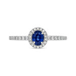 Big Three ring 0,67 carats blue sapphire, SO9058-Z/A372_V