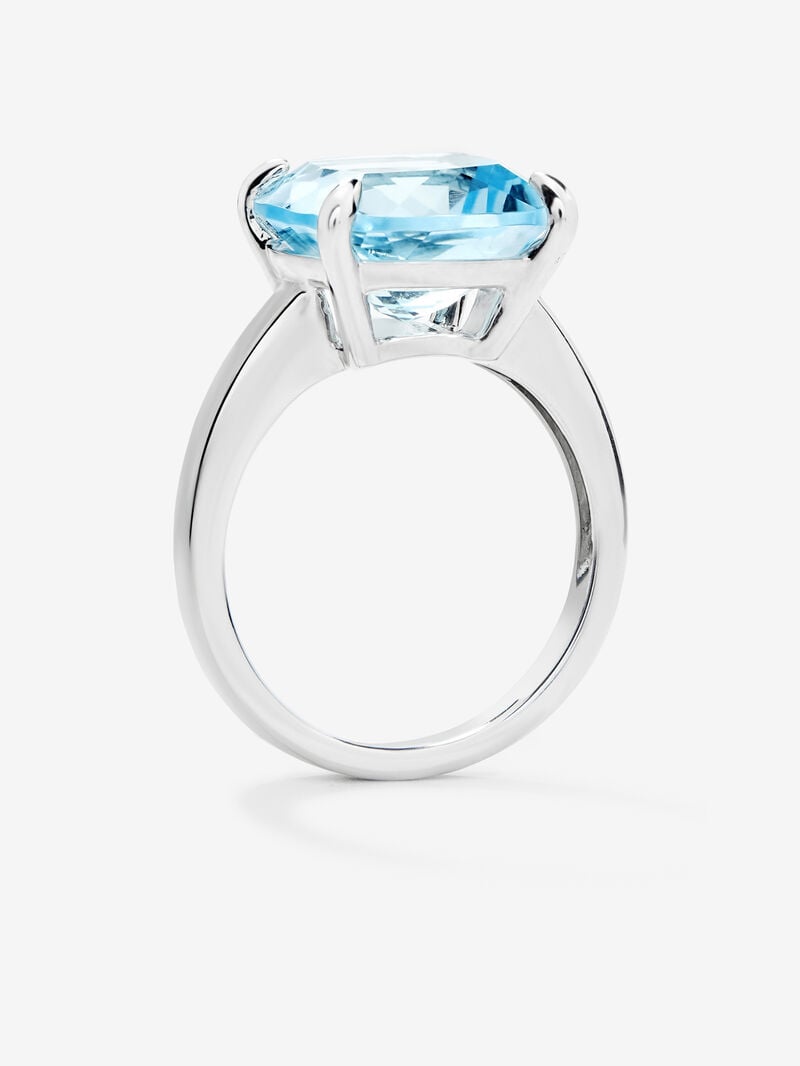 928 Silver Ring with Topaz image number 4