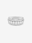 Anillo triple de oro blanco de 18kt con diamantes de 2,03cts, SO18086-OBD_V