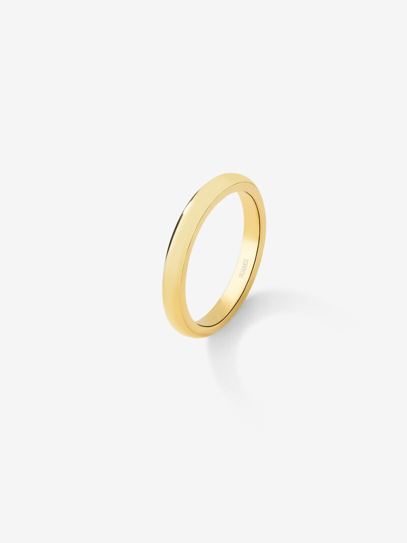 18K 1.9mm yellow flat compromise ring image number 0