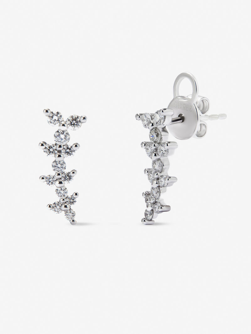 18K White Gold Peoplery People with white diamonds in 0.45 cts image number 0