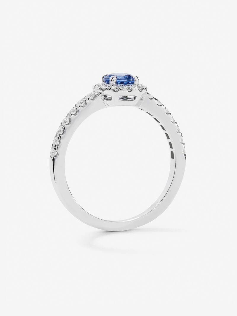 18K white gold ring with 0.41 cts and 0.23 cts diamonds image number 3