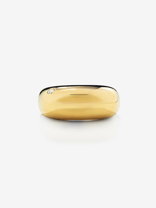 18kt yellow gold ring, SO22115-OAD_V