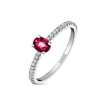 Big Three ring 0,25 carats red ruby, SO17089-R/A023_V